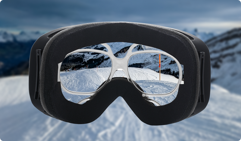 through your goggles